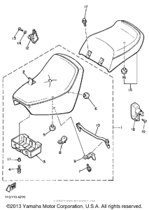 XJ700NC Сиденье