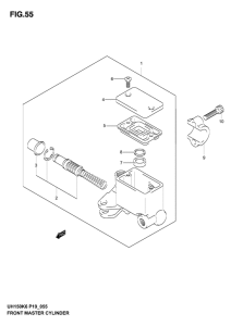 UH150 Передний тормозной цилиндр