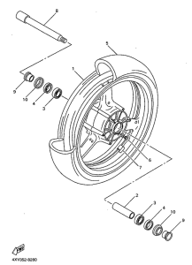 YZF-R1 Переднее колесо