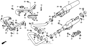 VT1100C Vt1100c muffler 97