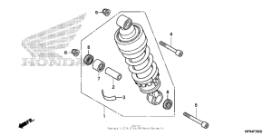 CB1000R Задние амортизаторы