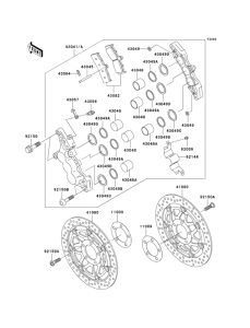 ZR1200 Передний тормоз