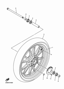 XVS950CU (ABS) フロントホイ-ル
