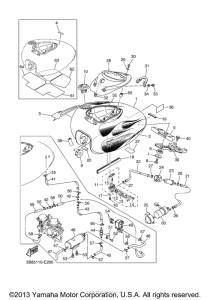 XVS11VC-F Топливный бак
