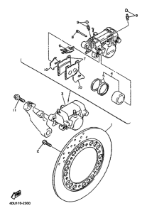 XJ600N Задний суппорт