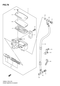 VZ800 Передний тормозной цилиндр