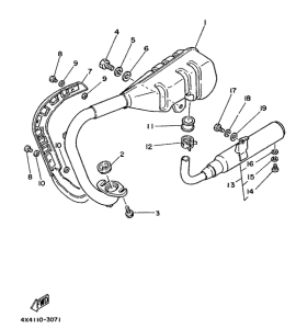 PW50 Выхлопная система