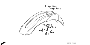 XR650R Переднее крыло