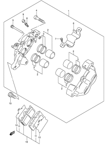 VL1500 Задний суппорт