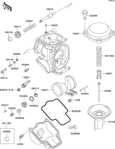ZX600 Carburetor parts(1 / 2)