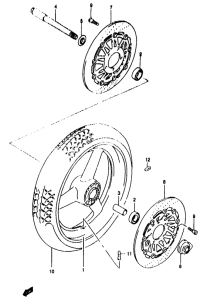 GSF1200S (ABS) Transom + tube