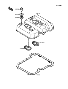 EX250 Крышка головки цилиндров