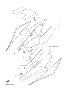 FZ6-SHG Боковые обтекатели