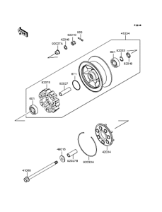 VN1500 Заднее колесо и цепь