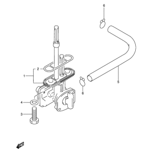 DR200 Топливный кран