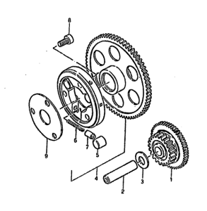 GSX750 Муфта стартера