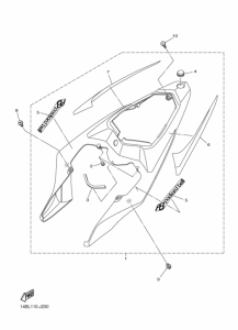 YZF-R1 Боковая крышка