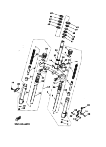 YW50 Вилка передней оси