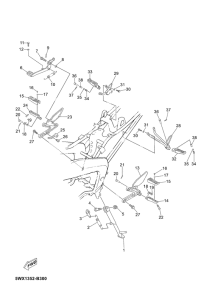 TZR50 Support & repose pied