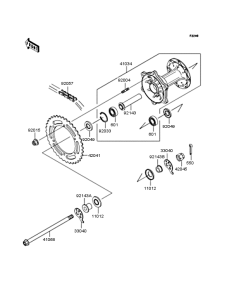  Заднее колесо и цепь