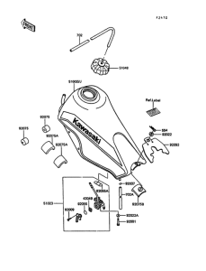 KL600 Топливный бак