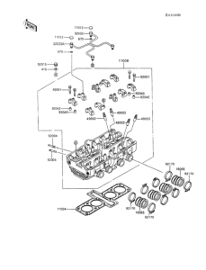 ZX600 Головка цилиндров