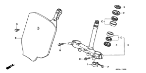CR80R Траверса нижняя