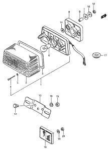 ZR50 Задний комбинированный сигнал