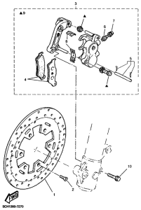 TT600R Передний суппорт