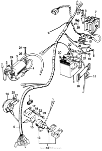 SL125 Wire harness + battery