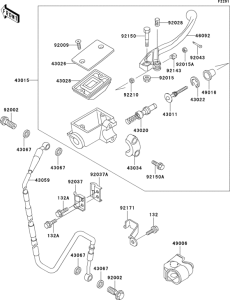 KX500 Главный тормозной цилиндр
