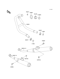 EX250 Глушитель