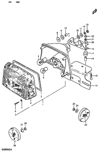 GS850 Задний комбинированный сигнал