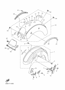 XVS1100AT XVS11ATA Крыло