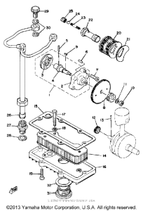XS650SH Масляный насос