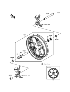ZX1400 Переднее колесо