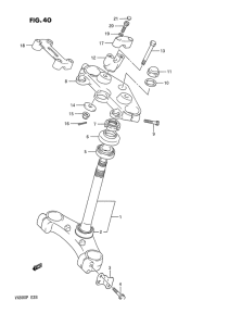 VX800 Траверса нижняя