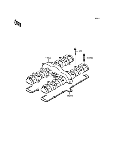 ZR750 Крышка головки цилиндров