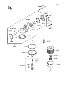 Z750 Масляный насос
