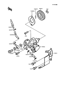 KMX200 Масляный насос и фильтр