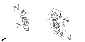 CMX250C Rear cushion