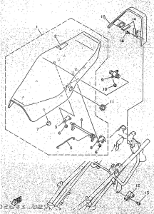 TZR50 Сиденье
