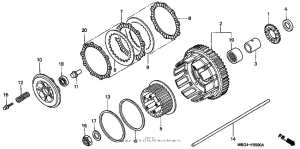 VFR800 Сцепление