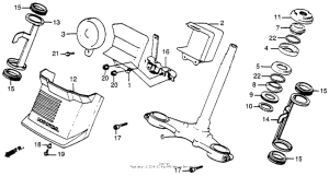 VT500F Vt500ft steering stem