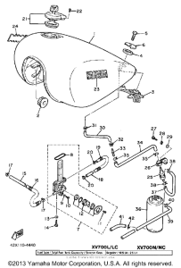 XV700N Fuel tank ca