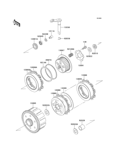KX100 Сцепление
