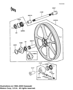 KZ1000 Front wheel / hub