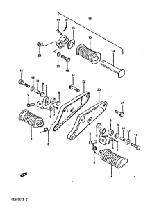 GS650 Подножки