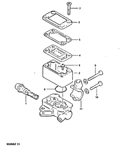 GS650 Передний тормозной цилиндр