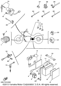 XVS650A Электрика